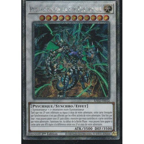 Carte Yu-Gi-Oh - Punisseur De La Fin Psychique - Ra02-Fr032 - Platinium - Rare