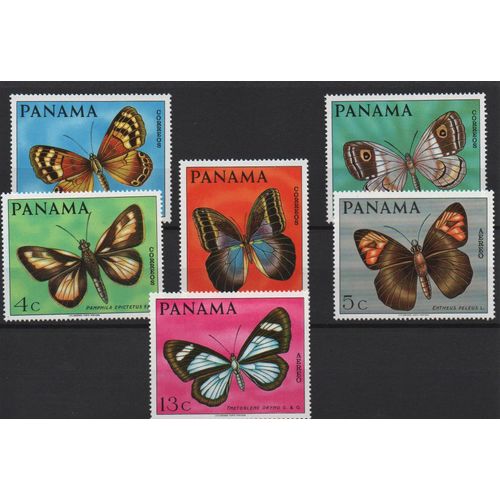 Panama Timbres Papillons 1968