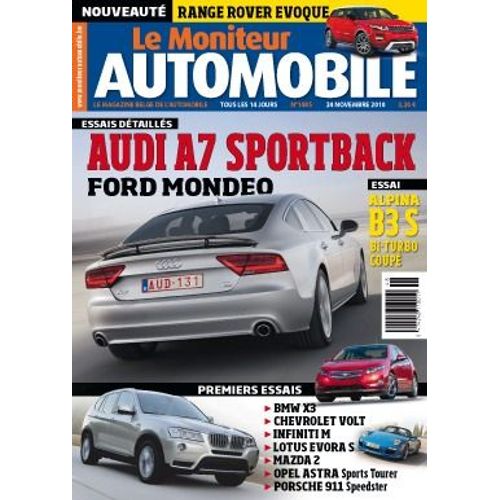 Le Moniteur Automobile N°1485 - Audi A7 Sportback 3.0 Tdi & 3.0 Tfsi - Ford Mondeo 2.0 Tdci 115 & 2.0 Tdci 163 - Alpina B3 S
