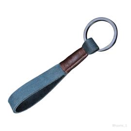SERENABLE Housse en cuir pour clé de voiture, porte-clés 3 boutons,  protection de remplacement en cuir pour clé de voiture, porte-clés, étui  pour clé Bleu