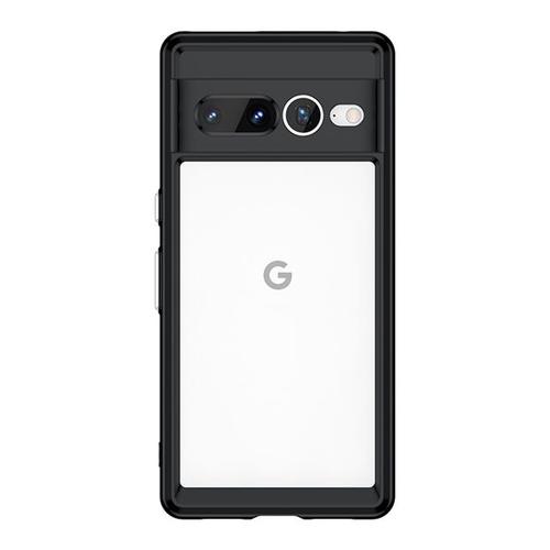 Coque Transparente En Acrylique Dur Pour Google Pixel 7a 7 Pro Pare-Chocs En Tpu Renforcé Pour Pixel 7pro Coque De Protection Antichoc Contre Les Chutes