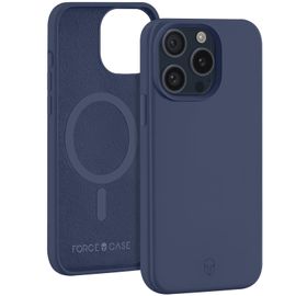 Coque Pour Iphone 15 Pro Magsafe Anti-Chute Mate Force Casebleu Nuit