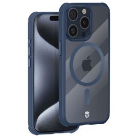 Coque Magsafe Pour Iphone 15 Pro Anti-Chute 3m Finition Mate Force Casebleu Nuit