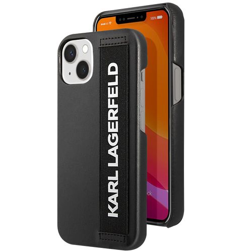 Coque Pour Iphone 13 Antichoc Avec Sangle Élastique Karl Lagerfeld Noir