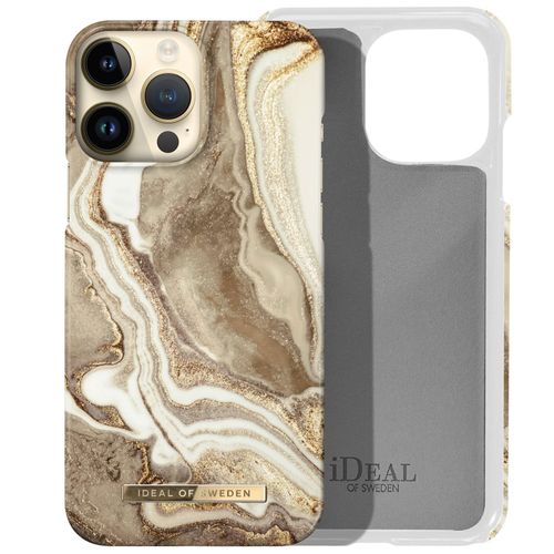 Coque Pour Iphone 14 Pro Marbré Luxe Ultra Fine Golden Sand Marble Ideal Of Sweden Beige