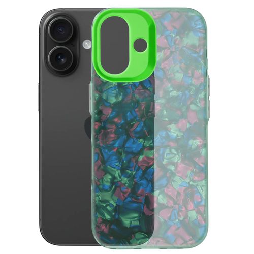 Coque Pour Iphone 16 Plus Antichoc Souple Tutti Frutti Vert
