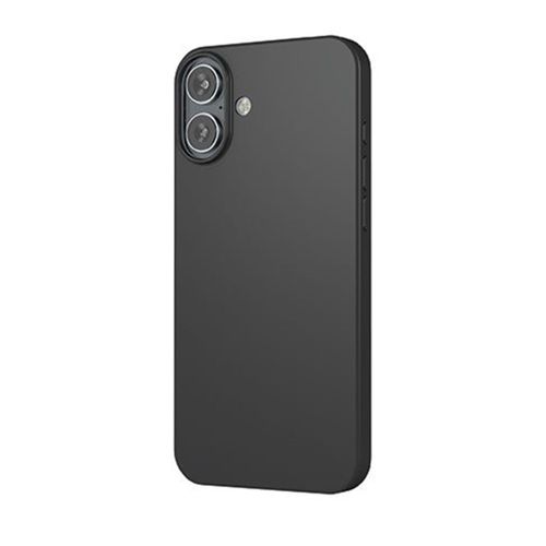 Coque Pour Iphone 16 Plus Magsafe Silicone Oléophobe Et Anti-Rayures Mw Noir
