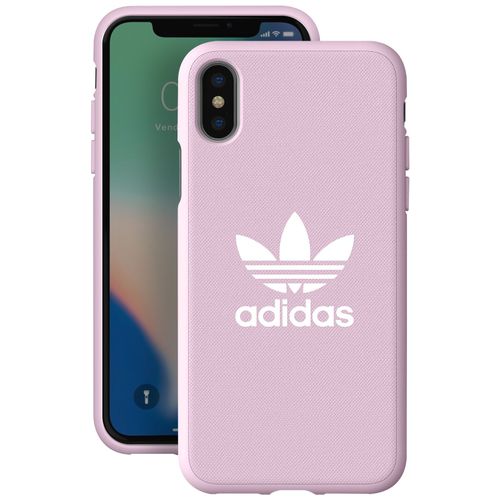 Coque Pour Iphone X Et Xs Silicone Gel Design Fin Adidas Rose