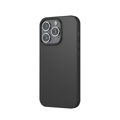 Coque Pour Iphone 16 Pro Magsafe Silicone Oléophobe Et Anti-Rayures Mw Noir