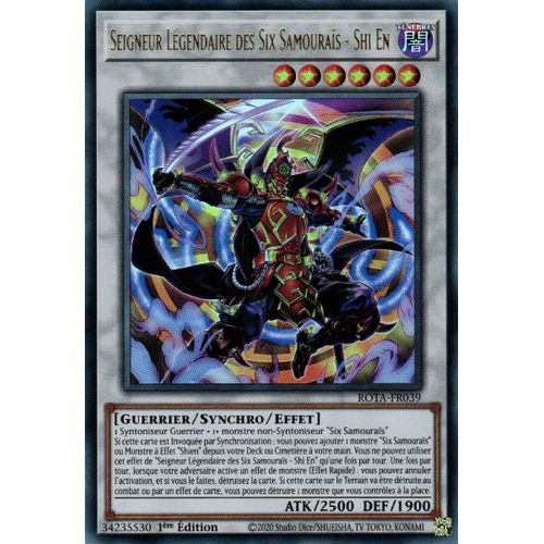 Yu Gi Oh Rota Fr039 Seigneur Légendaire Des Six Samouraïs Shi En Ultra Rare