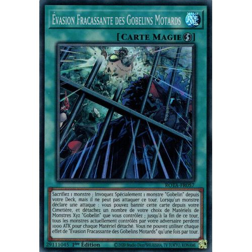 Yu Gi Oh Rota Fr057 Évasion Fracassante Des Gobelins Motards Super Rare