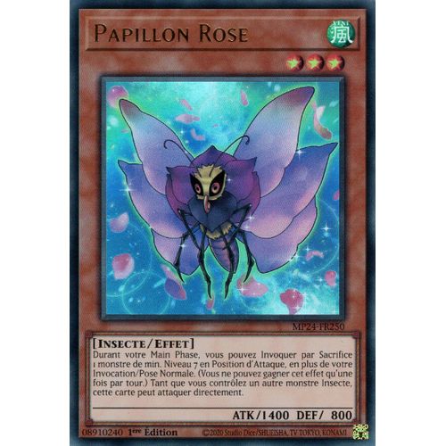 Yu Gi Oh Mp24 Fr250 Papillon Rose Ultra Rare