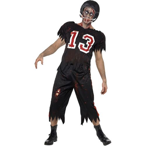Déguisement Footballeur Américain Zombie Homme Halloween : Taille - M