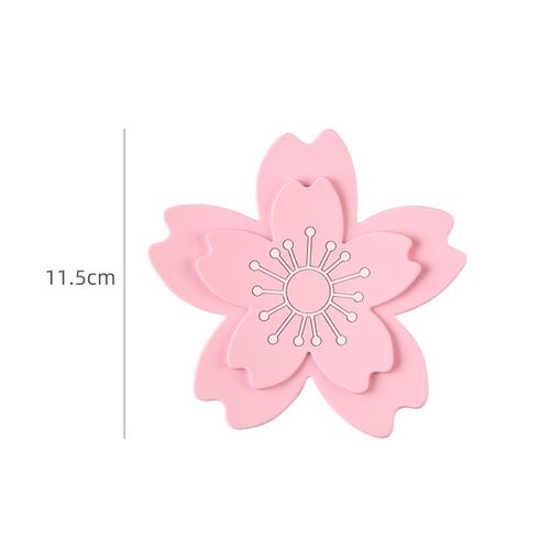 Tapis de Pot Sakura thermo isolant, 1 pièce, napperon antidérapant, imperméable en Silicone, tapis de vaisselle, tasse de café, dessous de verre, support de Pot de plante