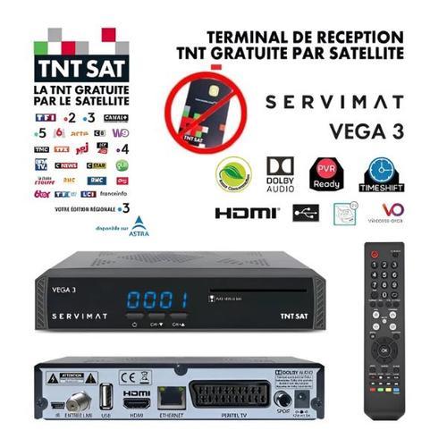 Décodeur Récepteur Satellite HD Servimat Vega 3 S.C TNTSAT