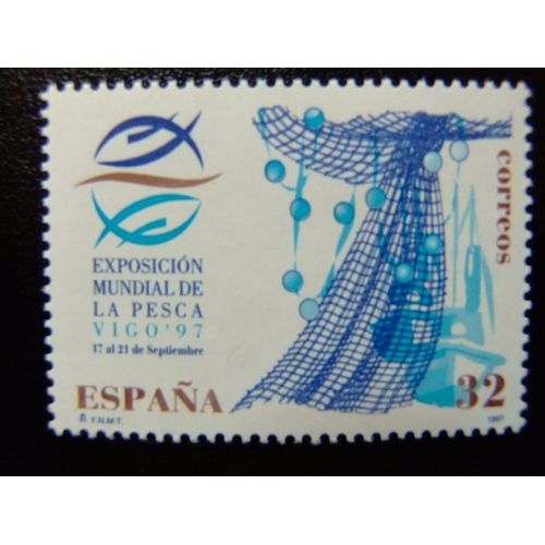 110 Espagne 1997 / Expsision Mondiale De La Pêche / Edifil 3504 ** Yvert 3084 ** Mnh
