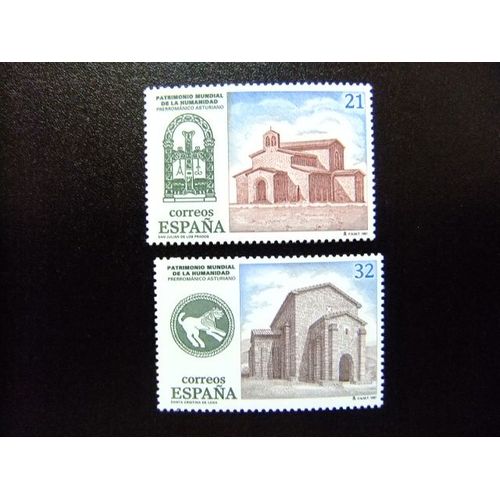 110 Espagne 1997 / Patrimoine Iglesias / Edifil 3508 / 3509 ** Yvert 3085 / 3086 Mnh