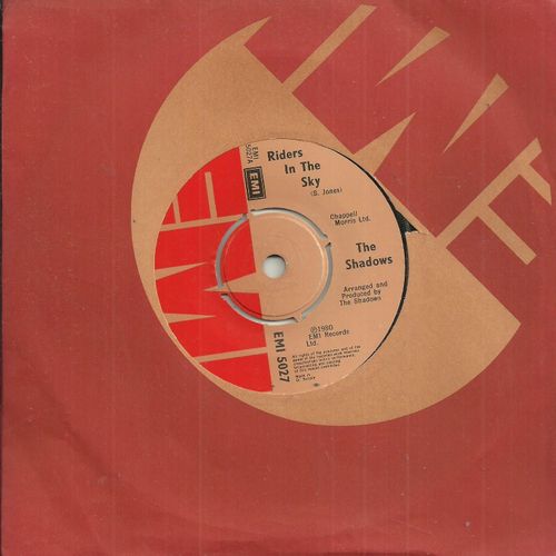 The Shadows (Hank Marvin - Bruce Welch - John Farrar - Brian Bennett - Alan Tarney) : Riders In The Sky (S. Jones) / Rusk (Marvin - Welcg - Bennett)