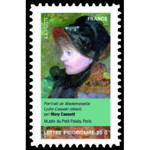 Timbre France 2012 Oblitéré - Portrait De Mademoiselle Lydia Cassat - Mary Cassat - Prioritaire 20 G Yt675