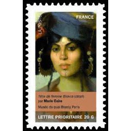 Timbre France 2012 Oblitéré - Tête De Femme Biskra - Marie Caire - Prioritaire 20 G Yt676