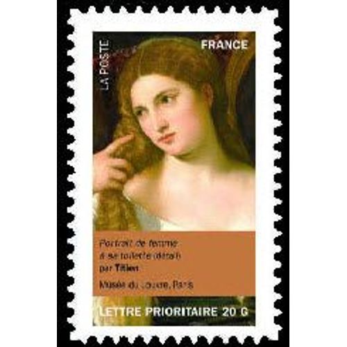 Timbre France 2012 Oblitéré - - Portrait De Femme À Sa Toilette - Titien - Prioritaire 20 G Yt682