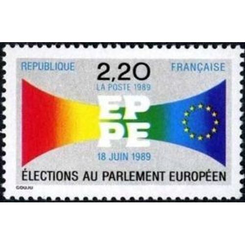 Timbre France 1989 Oblitéré - Élections Au Parlement Européen - 2.20 Yt2572