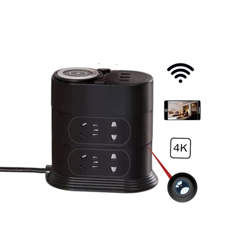 Station de Recharge sans fil - Caméra Ultra HD 4K WIFI avec accès des images en direct depuis son téléphone