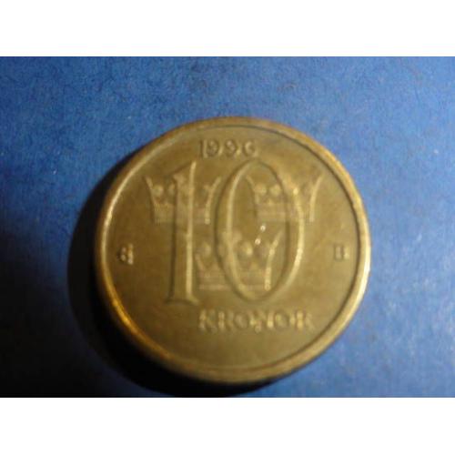 Suède 10 Kronor Carl Xvi Gustaf 1996