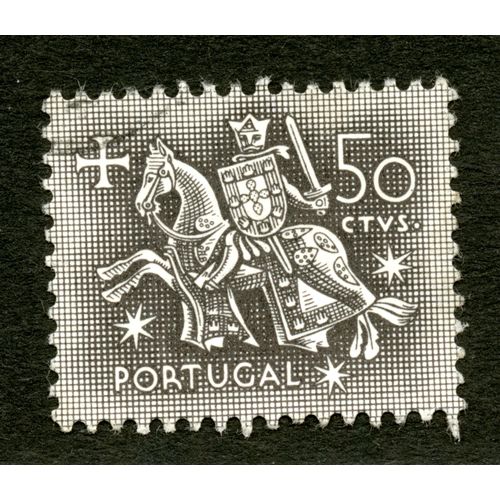 Timbre Oblitéré Portugal, 50 Ctvs
