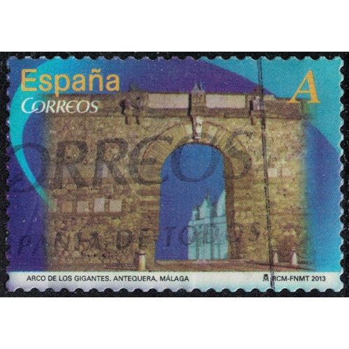 Espagne 2013 Oblitéré Used Architecture Arco De Los Gigantes Antequera Málaga Y&t Es 4454 Su