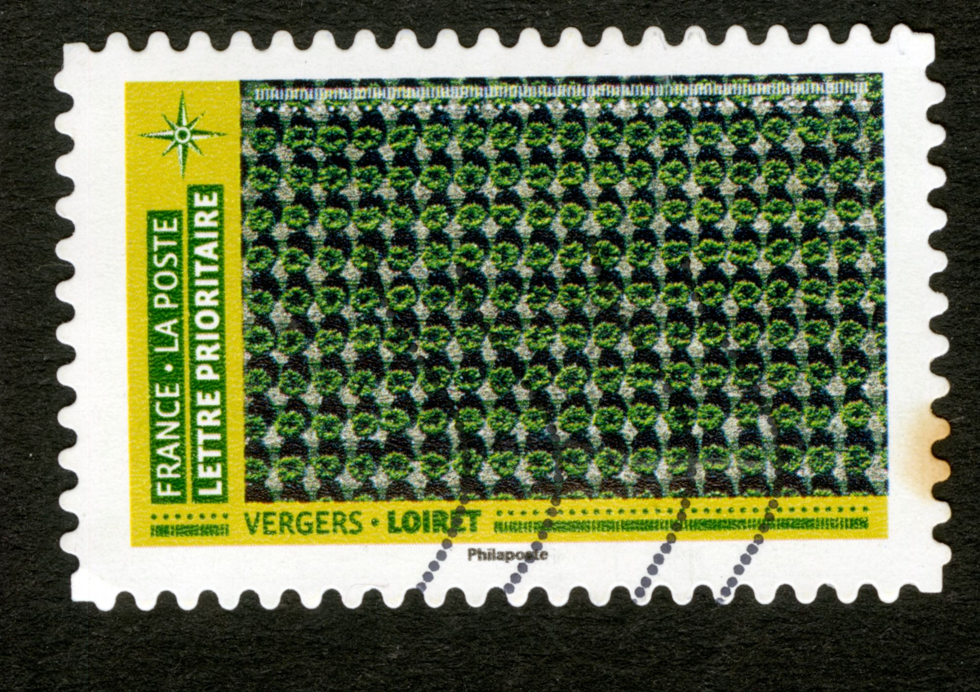 Timbre Oblitéré Vergers - Loiret, France, La Poste, Lettre Prioritaire