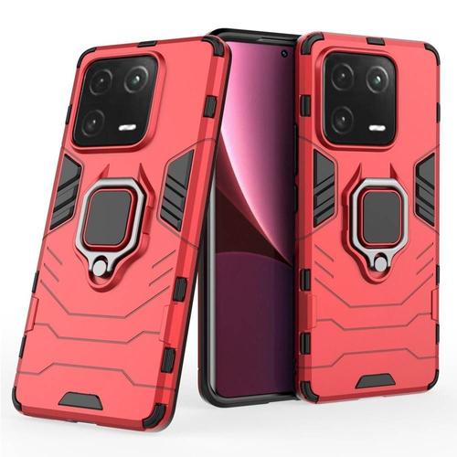 Coque Pour Xiaomi 13 Pro 5g - Housse Etui Rigide Anti Choc + Film Ecran - Rouge