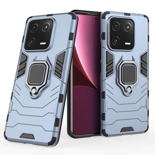 Coque Pour Xiaomi 13 Pro 5g - Housse Etui Rigide Anti Choc + Verre Trempe - Bleu Fonce