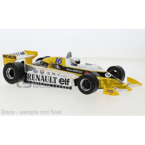 Mcg 1/18 18616f Renault Rs10 - French Gp 1979 (J-P. Jabouille) Diecast Modelcar-Mcg