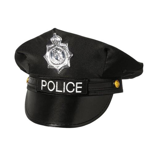 Casquette Noire Officier De Police Adulte