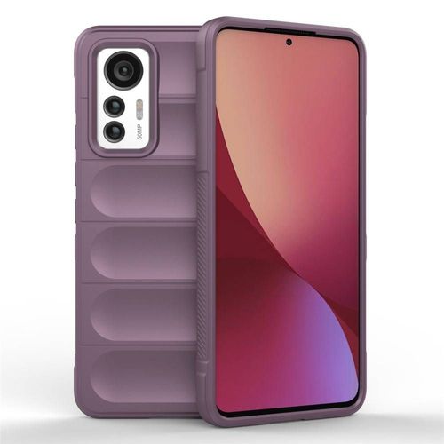 Coque Pour Xiaomi 12 Lite 5g - Housse Etui Silicone Gel Fine + Film Ecran - Mauve
