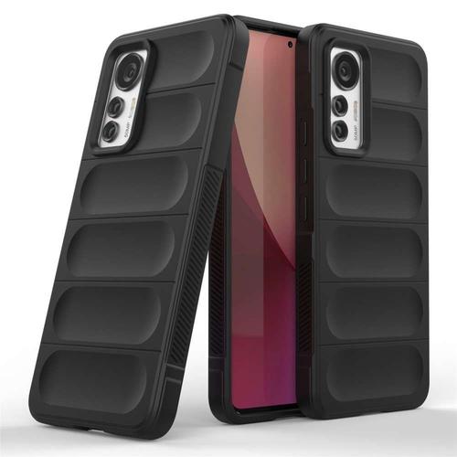 Coque Pour Xiaomi 12 Lite 5g - Housse Etui Silicone Gel Fine + Verre Trempe - Noir 3d