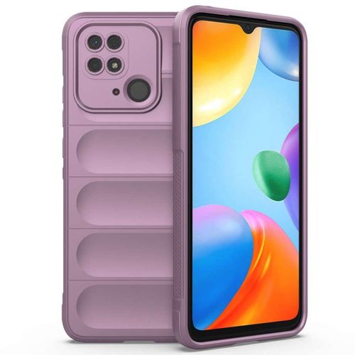 Coque Pour Xiaomi Redmi 10c / Poco C40 - Housse Etui Silicone Gel Fine + Verre Trempe - Mauve