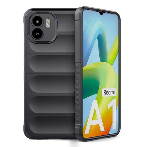 Coque Pour Xiaomi Redmi A1 / A1 Plus - Housse Etui Silicone Gel Fine + Verre Trempe - Noir 3d