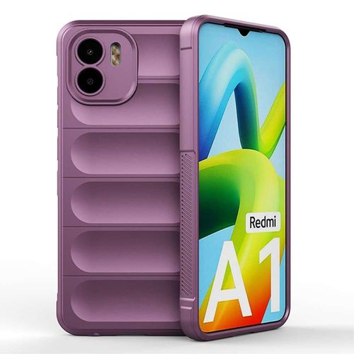 Coque Pour Xiaomi Redmi A1 / A1 Plus - Housse Etui Silicone Gel Fine + Verre Trempe - Mauve