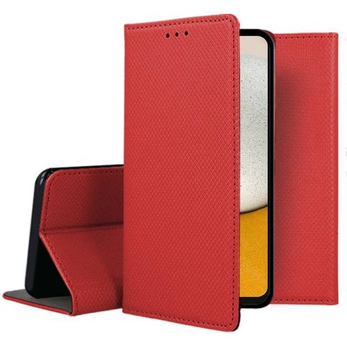 Housse Pour Samsung Galaxy A54 5g - Etui Coque Pochette Portefeuille + Film Ecran - Rouge Magnet