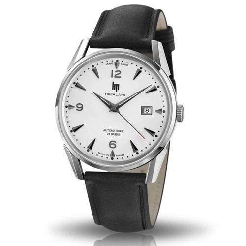 Montre Mixte Lip "Himalaya" 40 Mm Cadran Blanc Argenté - 671580 Automatique