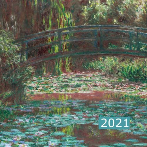The Art Of Life - Water Lily Pond By Monet Lifedesign Large Weekly Lined 2021 Planner