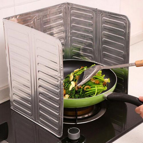 Écran De Protection Contre Les Éclaboussures D'huile, 1 Pièce, Déflecteur, Spray D'huile, Feuille D'aluminium, Poêle À Frire, Accessoires De Cuisine