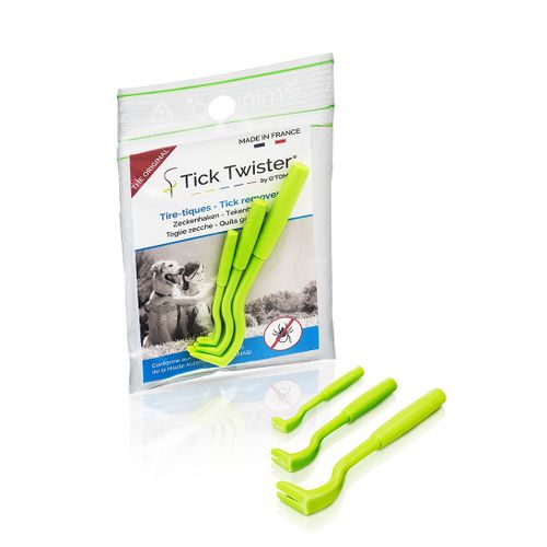 Tick Twister® Set De 3 Tire-Tiques En Sachet – Permet De Retirer Les Tiques Sur Les Chiens, Chats, Chevaux Et L’Homme – Tire Tiques Original - Fabriqué En France