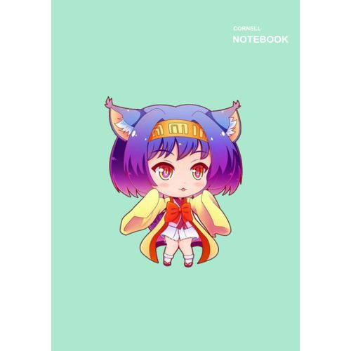 Cornell Notebook: Notes Cornell, Pretty Girl Izuna No Game No Life Notebook Cover, (8.27 X 11.69 Inches) A4, 110 Pages.