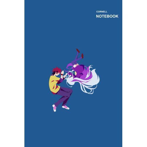 Cute No Game No Life Cartoon Notebook: Notes Cornell, 110 Pages, Softcover (6x9 Inches).