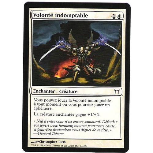 Volonté Indomptable - Premium - Guerriers De Kamigawa - Vf