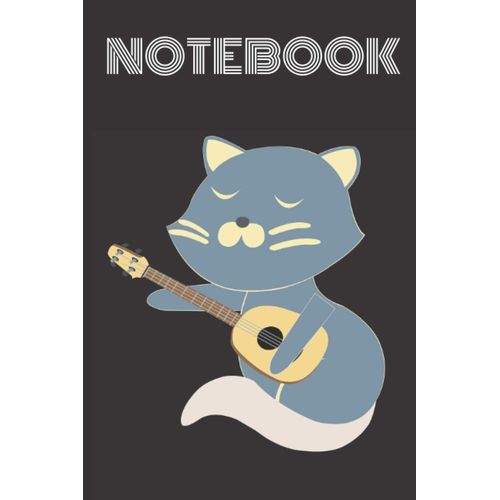 Notebook Cat Playing Ukelele: Kitty Lovers Ukelele Lovers