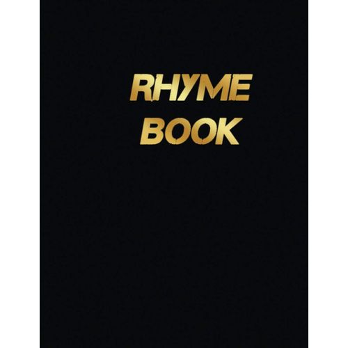Rhyme Book Notebook Journal | 150 Pages (8.5''x11'') Of Blank Lined Paper | Ideal Gift For Hip Hop, Rap, R&b, Music, Artists, Lovers
